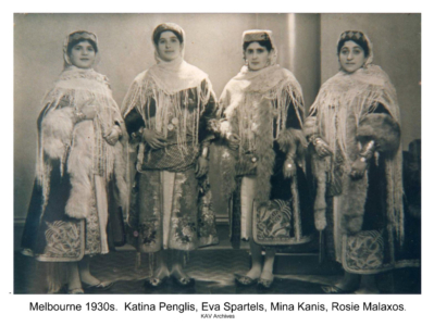 Four ladies in Kastellorizian costume